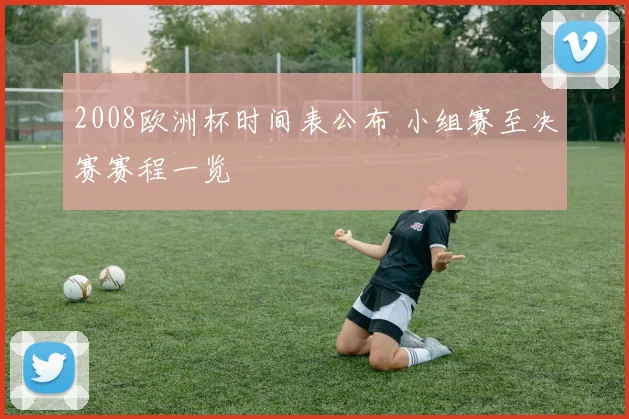 2008欧洲杯时间表公布 小组赛至决赛赛程一览